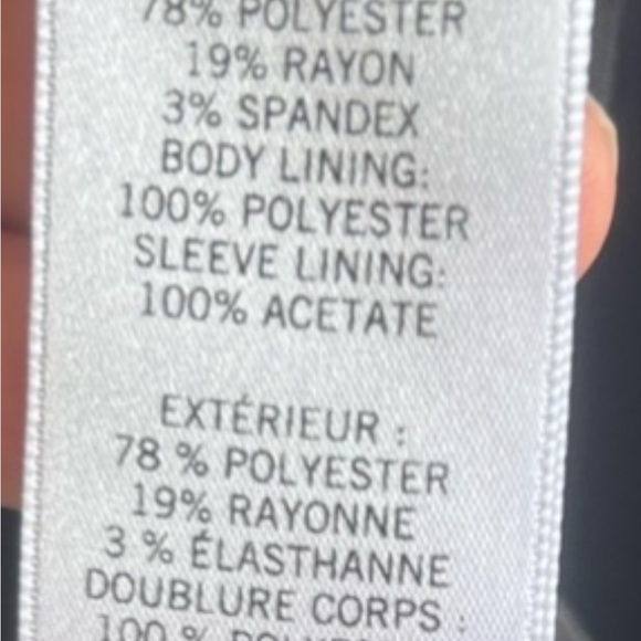 Banana Republic Classic Tailored  buttoned  charcoal gray jacket.       Size 4P - Picture 4 of 10